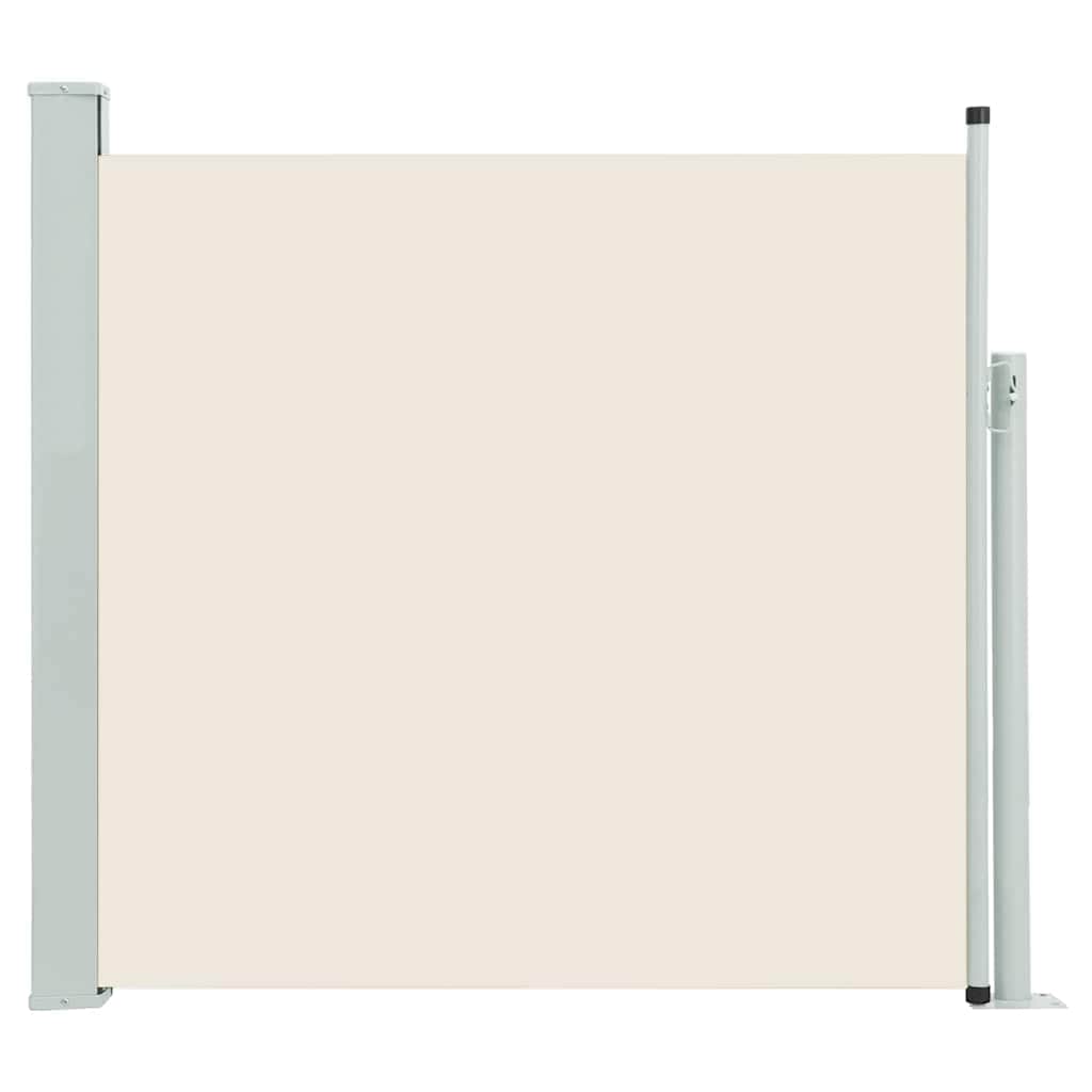 Patio Retractable Side Awning Cream