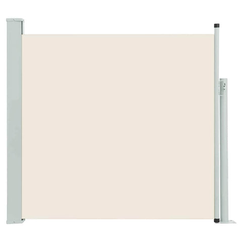Patio Retractable Side Awning Cream