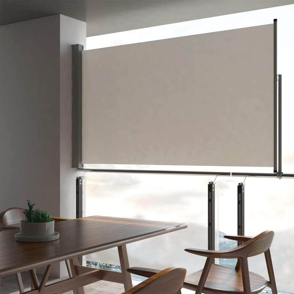 Patio Retractable Side Awning - Cream - Simple deals