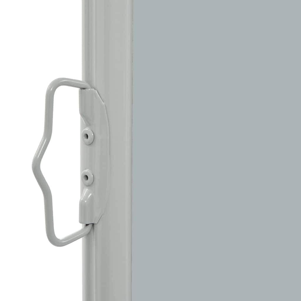 Patio Retractable Side  Awning Grey
