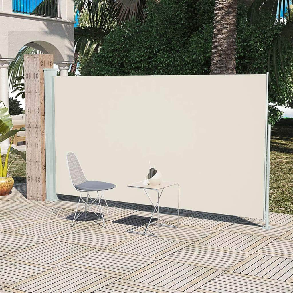 Patio Terrace Side awning Cream Colour - Simple deals