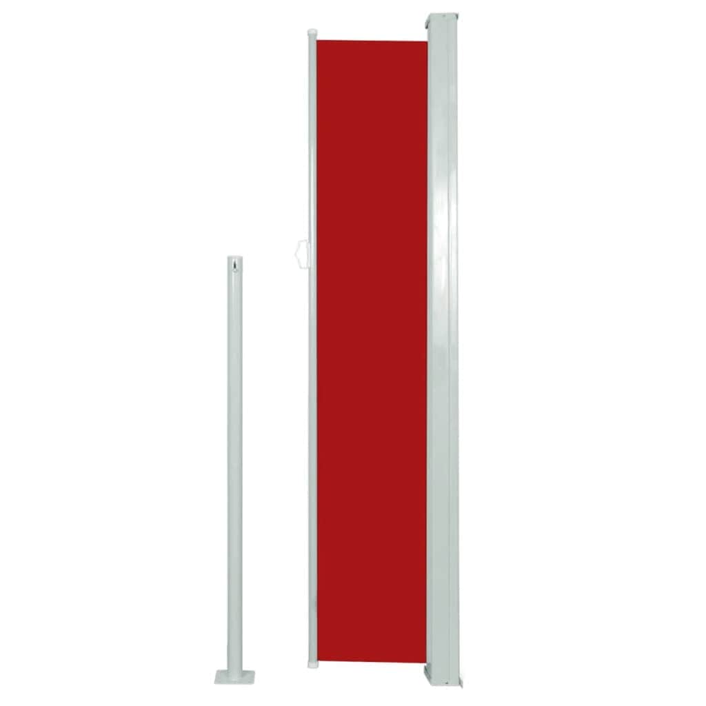 Patio Terrace Side Awning  Red