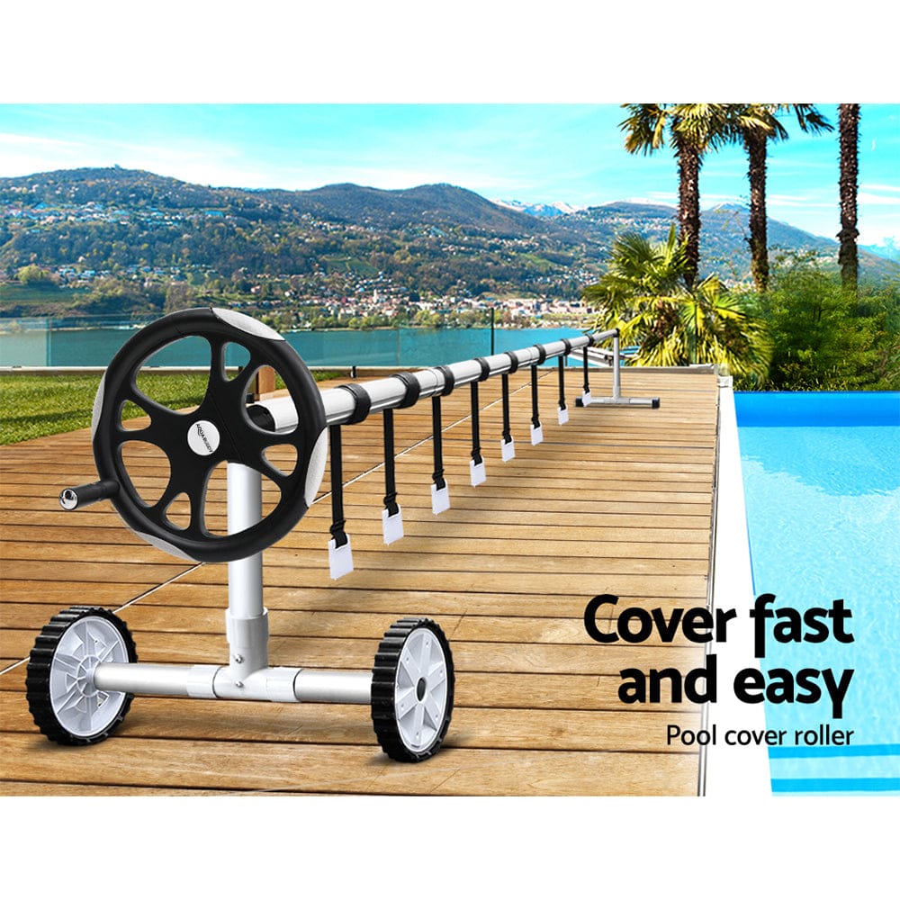 Pool Covers & Accessories - Aquabuddy Swimming Pool Cover Roller Reel Adjustable Solar Thermal Blanket