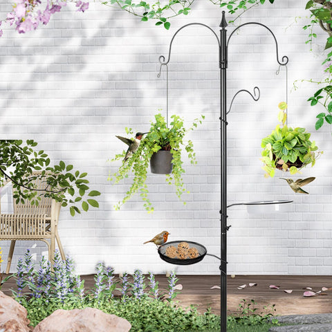 Perfect Outdoor Garden Solution: Metal Bird Feeder Hanging Stand