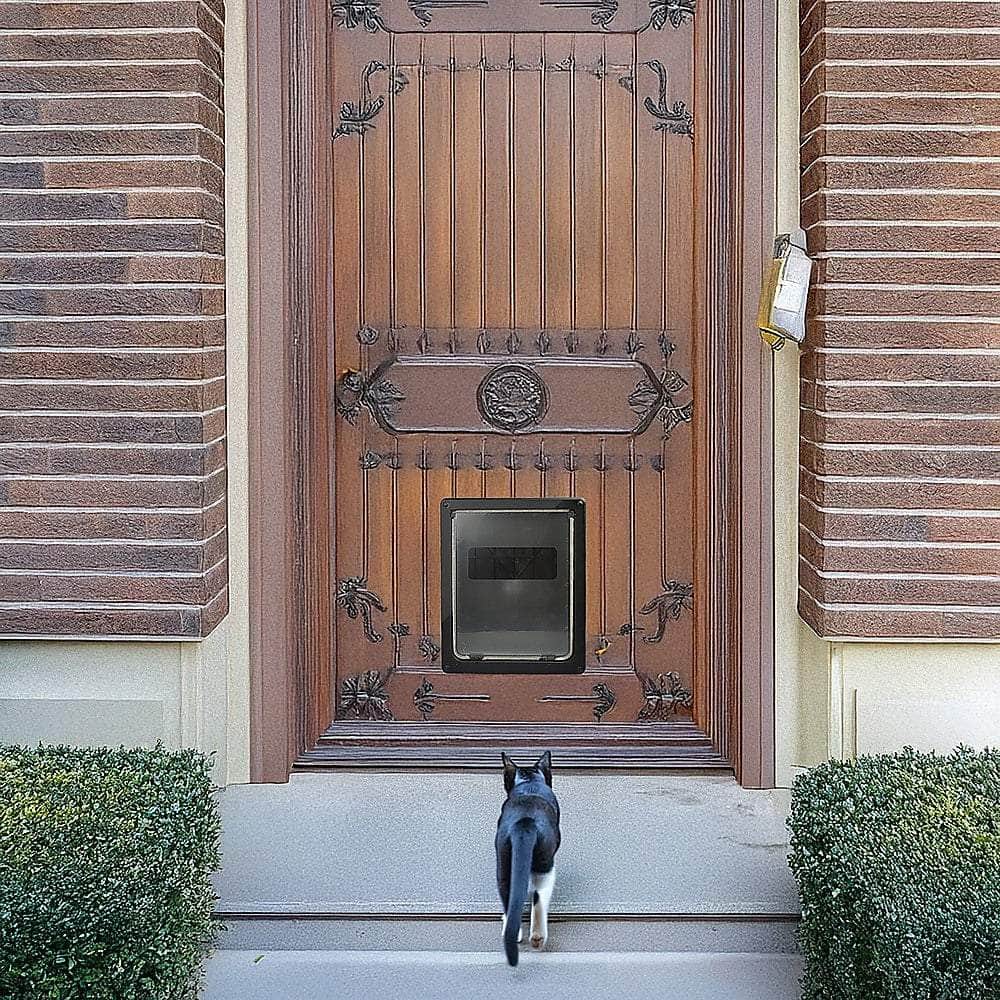 Pet Cat Dog Safe Security Flap Locking Door