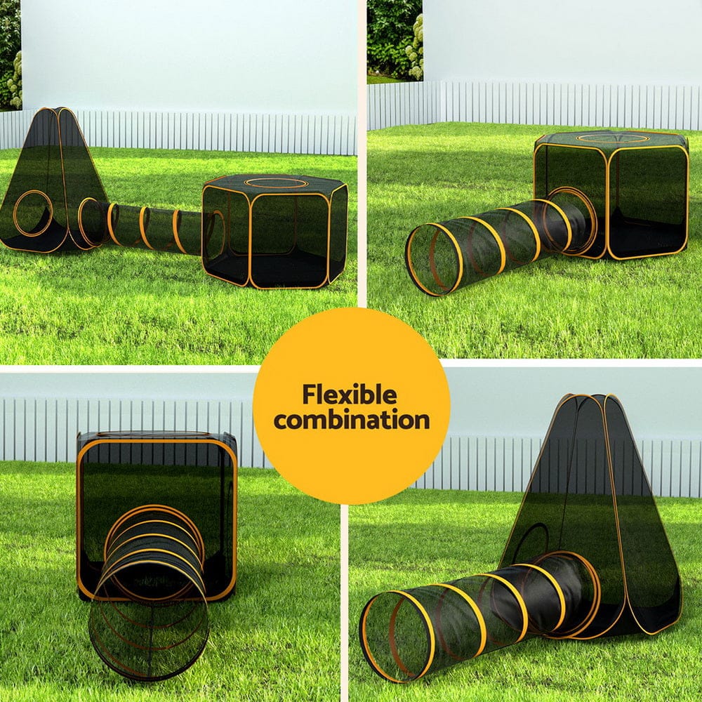 Pet Playpen Cat House 6 IN 1 Tent Tunnel Dog Cage Puppy Rabbit Play Portable with Dog Playpens & Gates - photo 8
