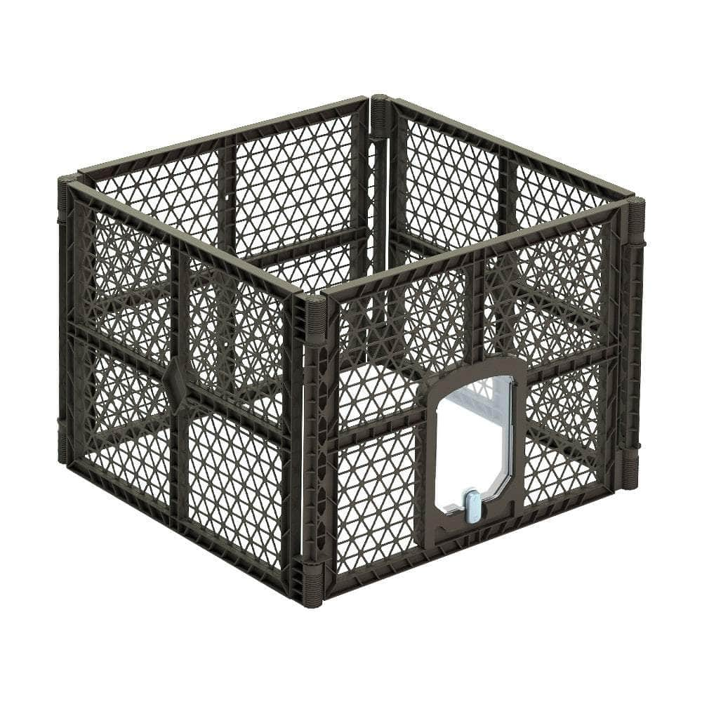 Pet Dog Playpen Enclosure 4 Panel Fence Puppy Cage Plastic Play Pen Fold