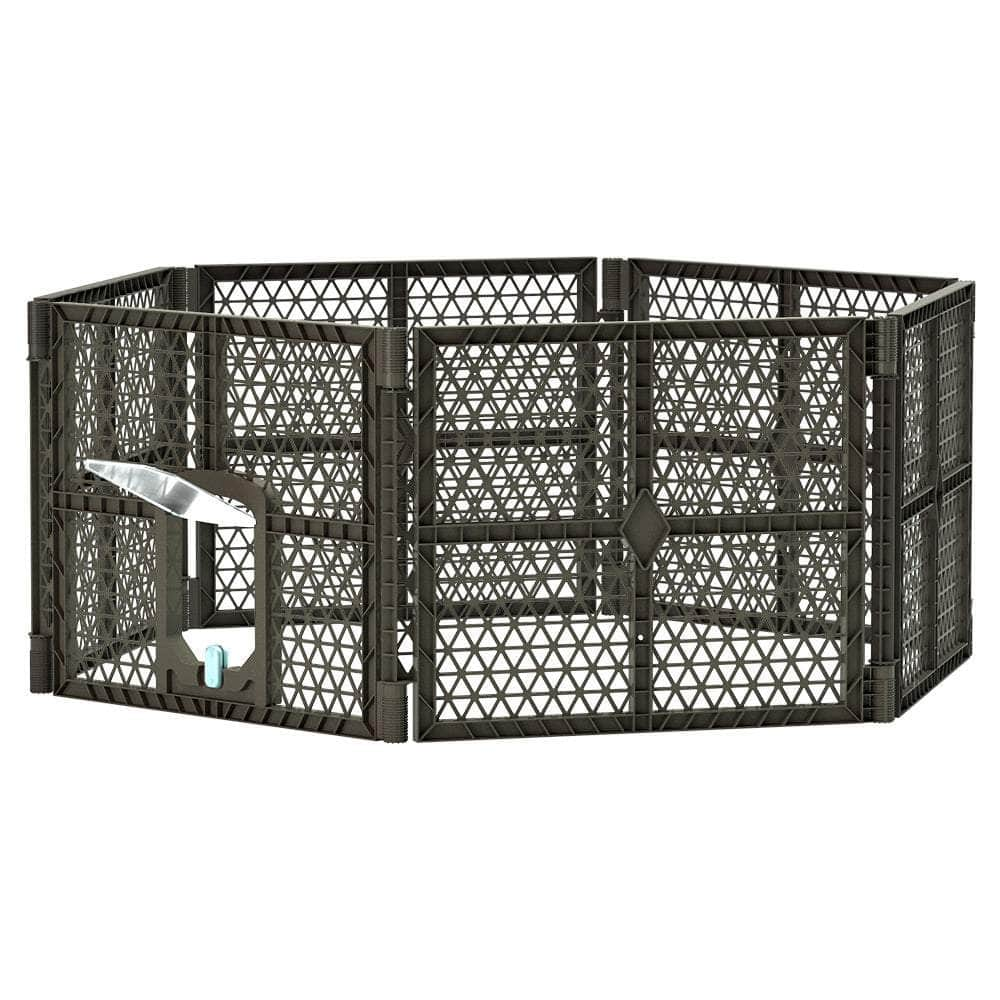 Pet Dog Playpen Enclosure 6 Panel Fence Puppy Cage Plastic Play Pen Fold