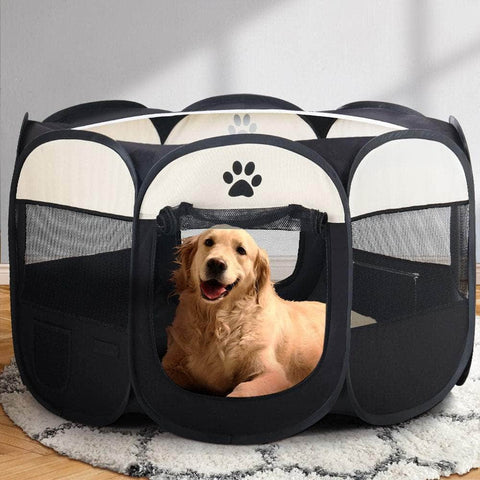 Pet Dog Playpen Enclosure Crate 8 Panel Play Pen Tent Bag Fence Puppy 3Xl