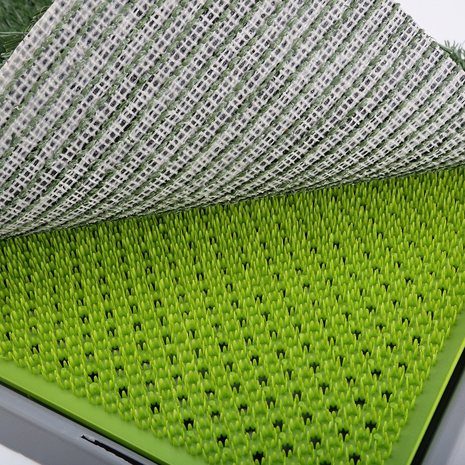 Pet Dog Potty Tray Training Toilet + 1 Grass Mat 69cm x 43cm | Dog Playpens & Gates - photo 13