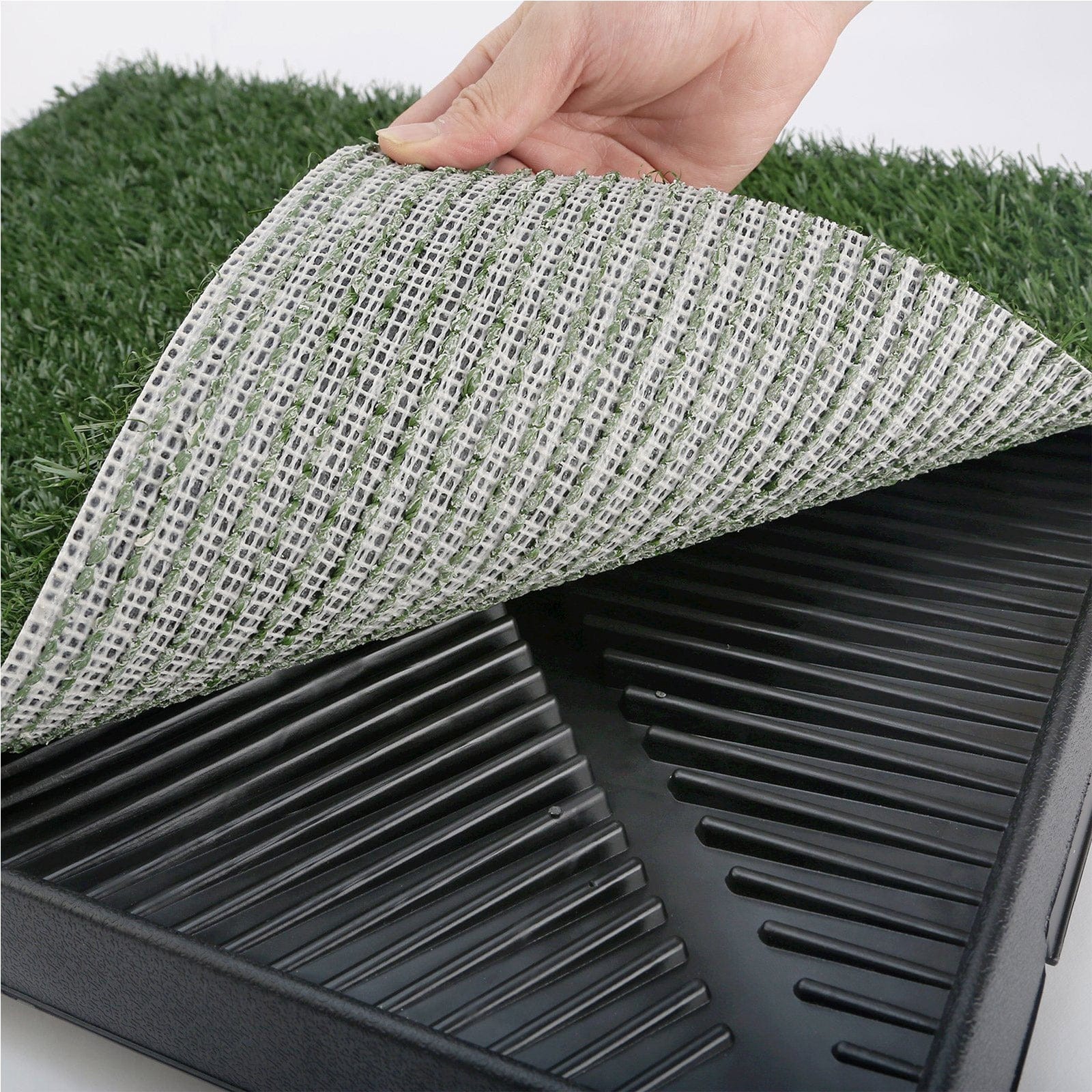 Pet Dog Potty Tray Training Toilet + 1 Grass Mat 63cm x 50cm, Dog Beds - photo 15