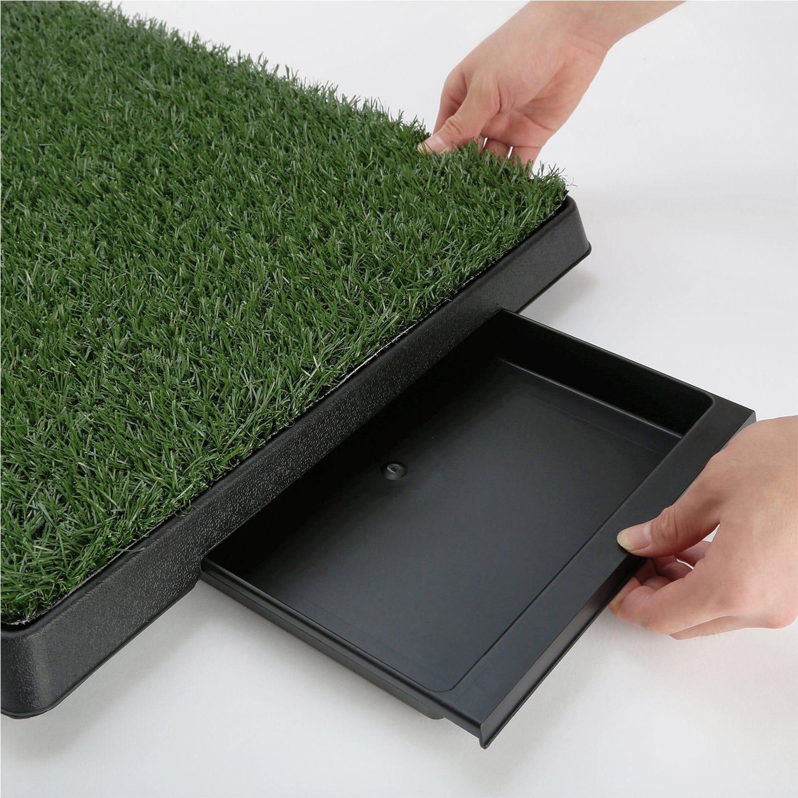 Pet Dog Potty Tray Training Toilet + 1 Grass Mat 63cm x 50cm | Dog Beds - photo 13