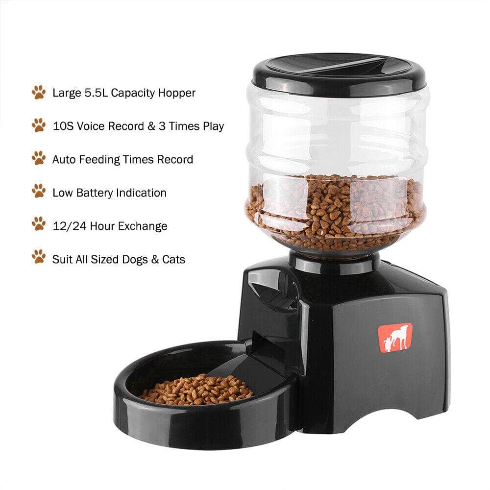 Pet Feeder: Automatic Dispenser For Cats & Dogs