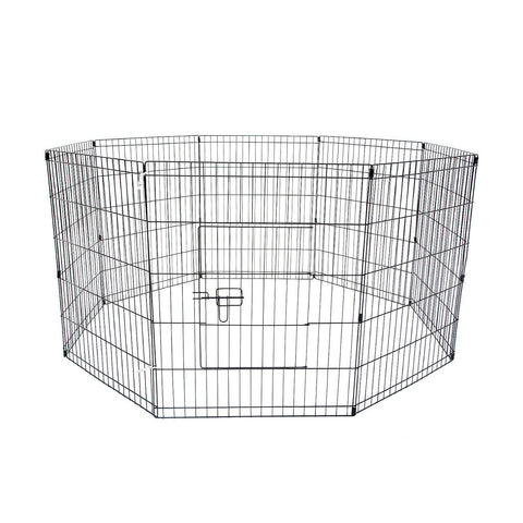 Pet Playpen 8 Panel 24In Foldable Dog Exercise Enclosure Fence Cage