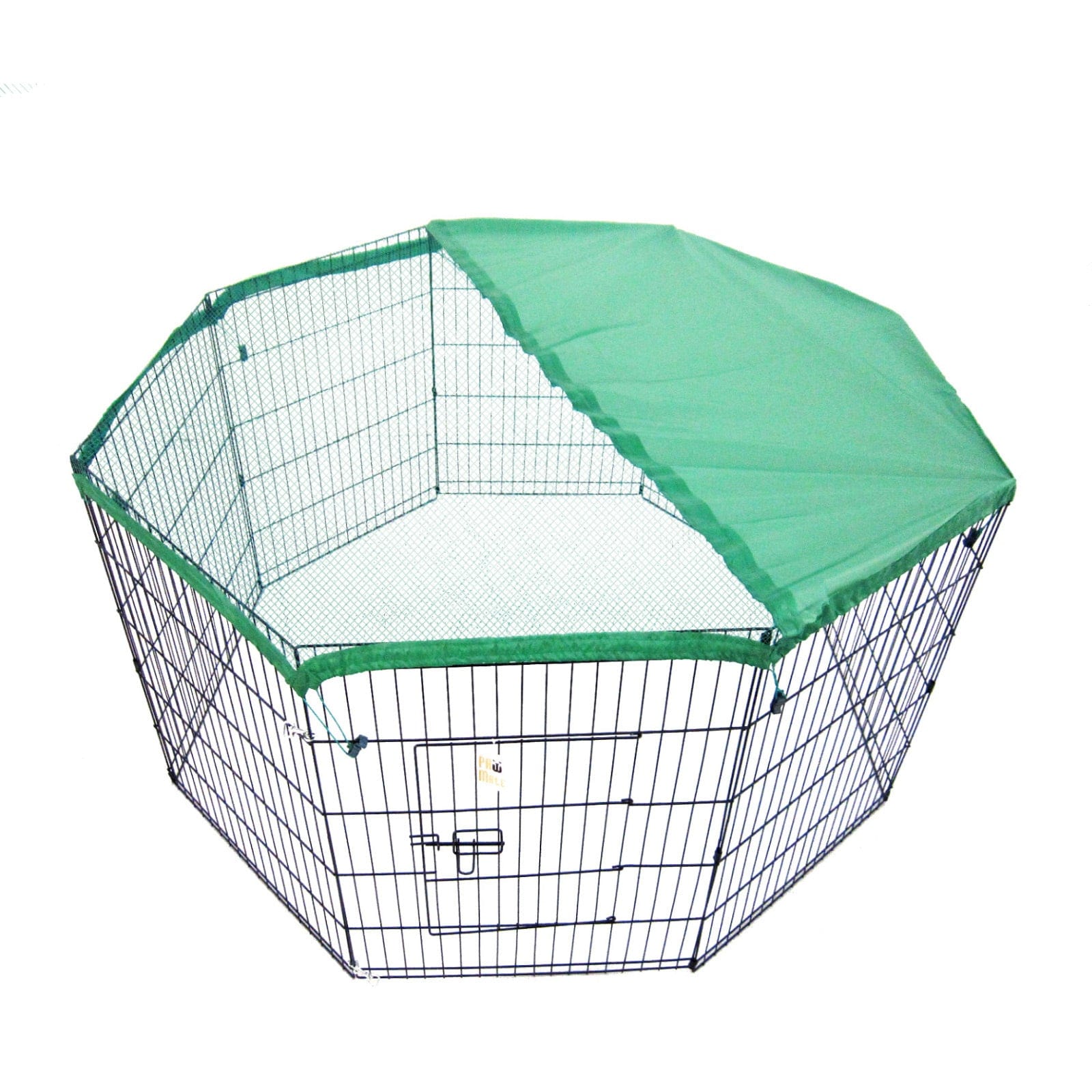 Pet Playpen Foldable Dog Cage 8 Panel 30in with Cover | Dog Playpens & Gates - photo 16