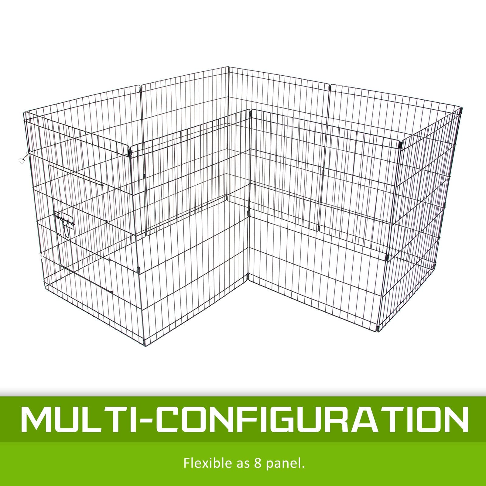 Pet Playpen Foldable Dog Cage 8 Panel 30in | Exercise Enclosure Fence - photo 13