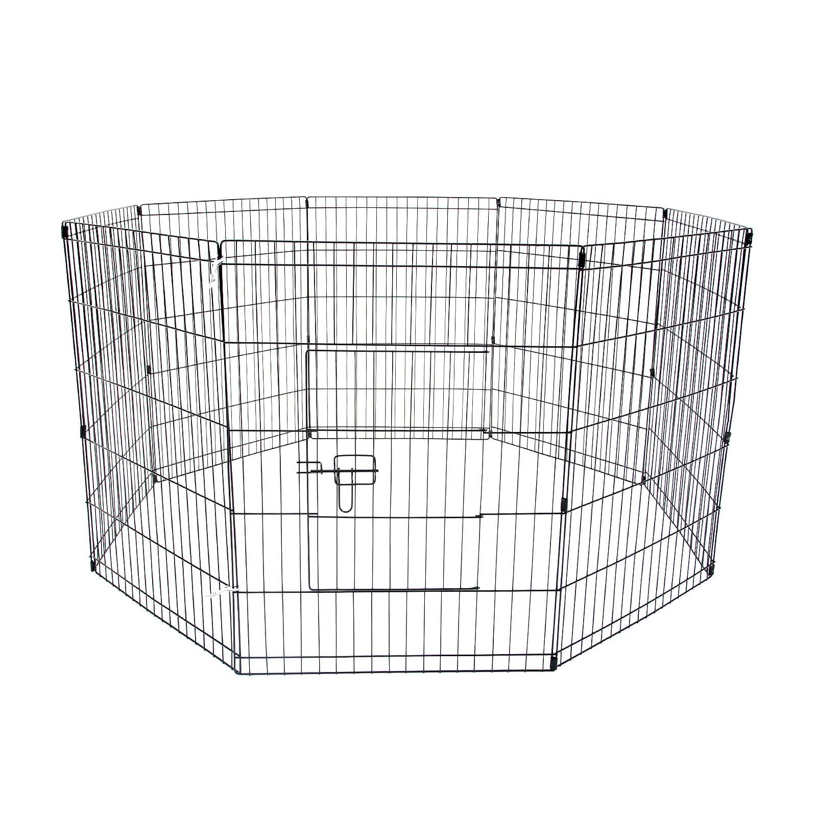 Pet Playpen Foldable Dog Cage 8 Panel 30in | Dog Playpens & Gates - photo 14