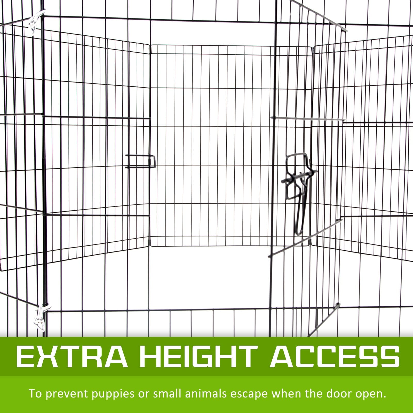 Pet Playpen Foldable Dog Cage 8 Panel 30in - Dog Playpens & Gates