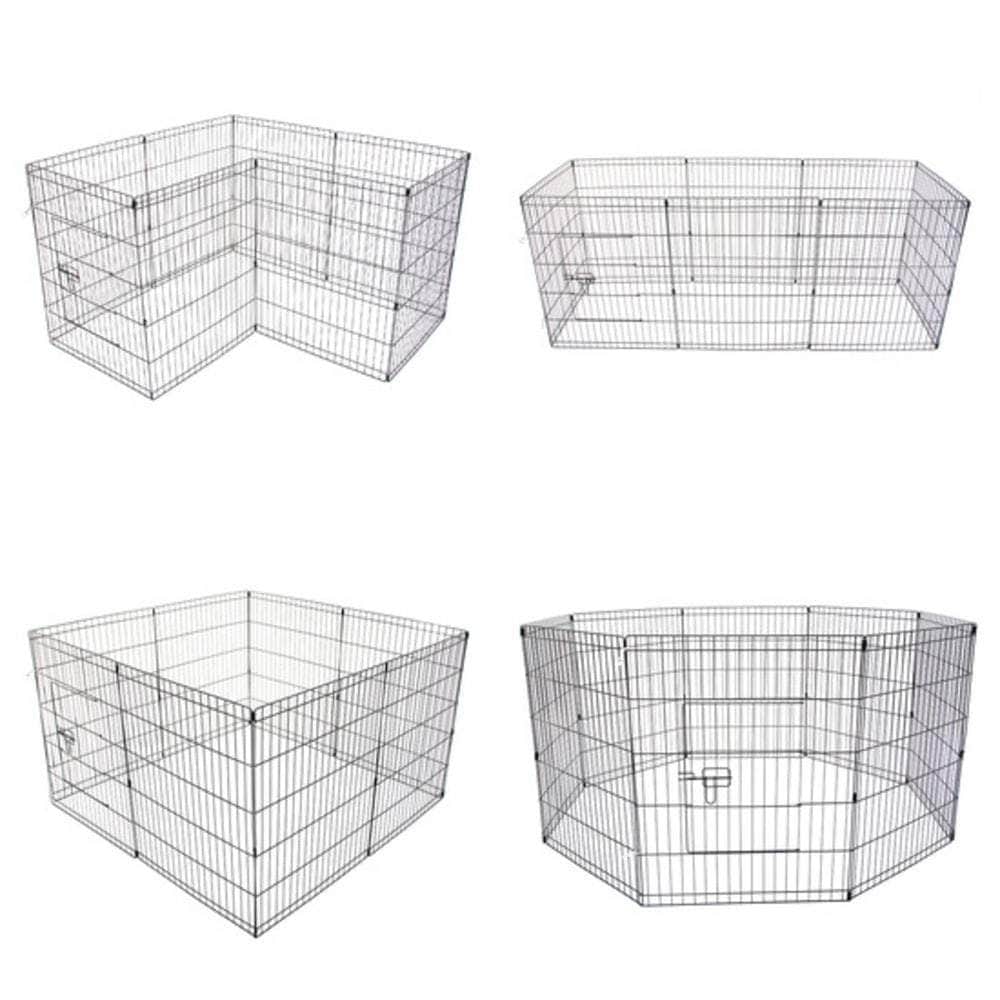 Pet Playpen 8 Panel 36In Foldable Dog Exercise Enclosure Fence Cage
