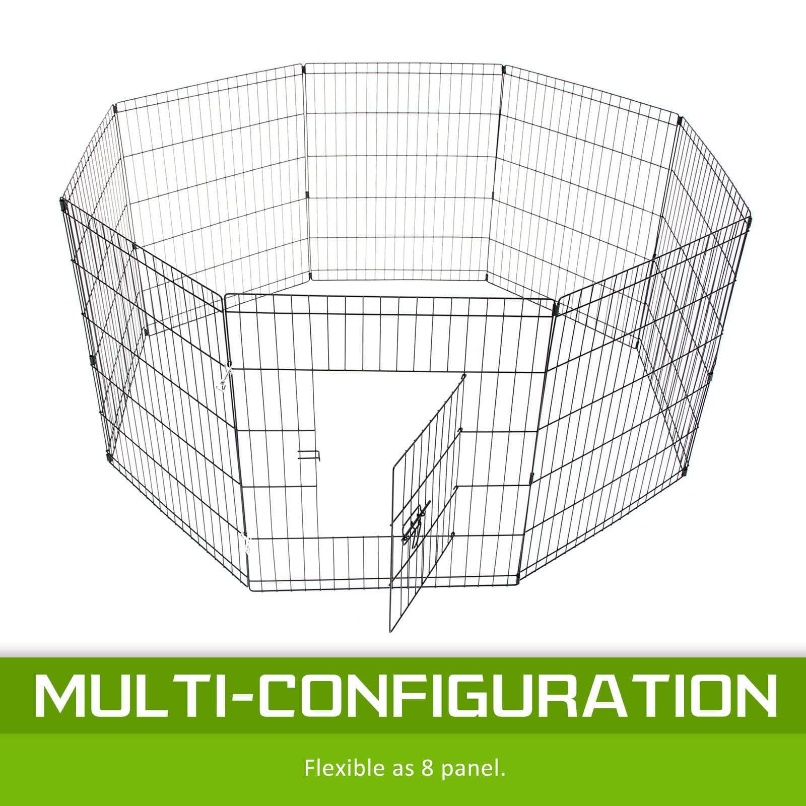 Pet Playpen 8 Panel 36In Foldable Dog Exercise Enclosure Fence Cage