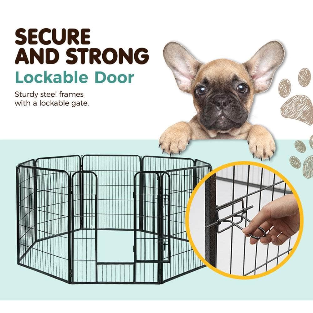 Pet Playpen Dog Playpen 40" 8 Panel Puppy Enclosure Fence Cage