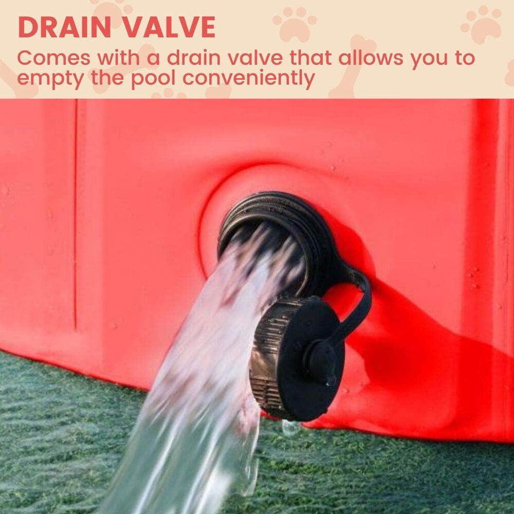 Pet Pool 160Cm*30Cm Red Xxl