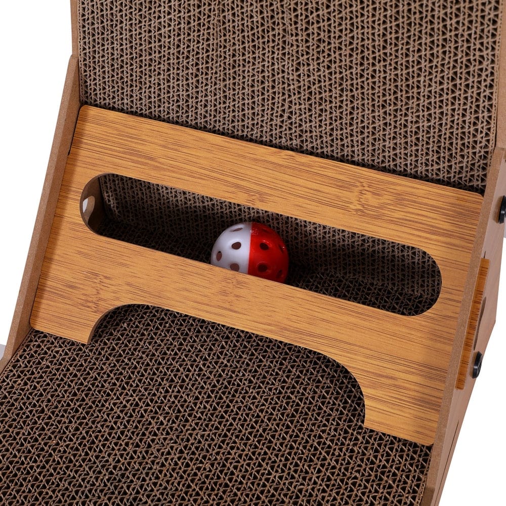 Cat Scratching Board Scratcher Cardboard Kitten Indoor Climbing Toy Catnip with Cat Scratching Posts - photo 8
