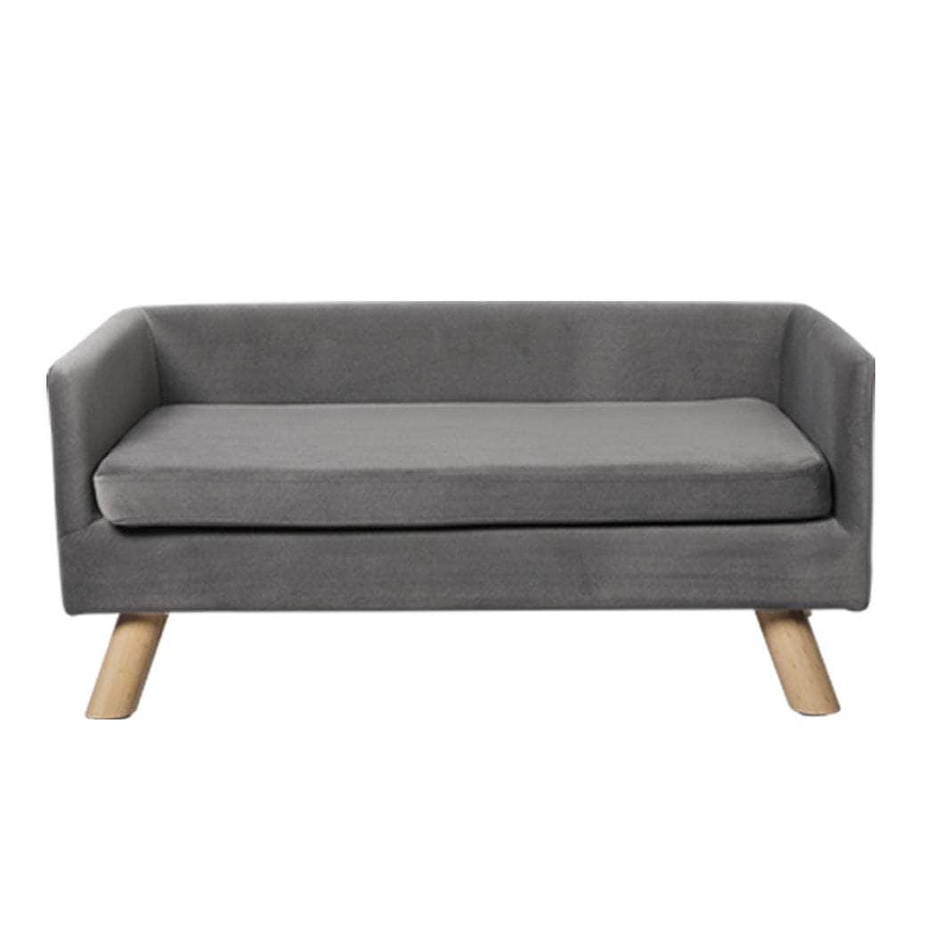 Pet Sofa Bed Dog Warm Soft Lounge - Grey