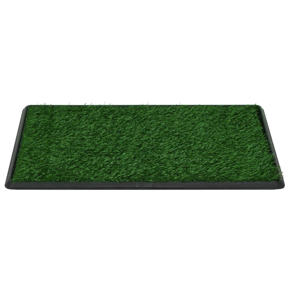 Pet Toilet with Tray and Artificial Turf Green WC
