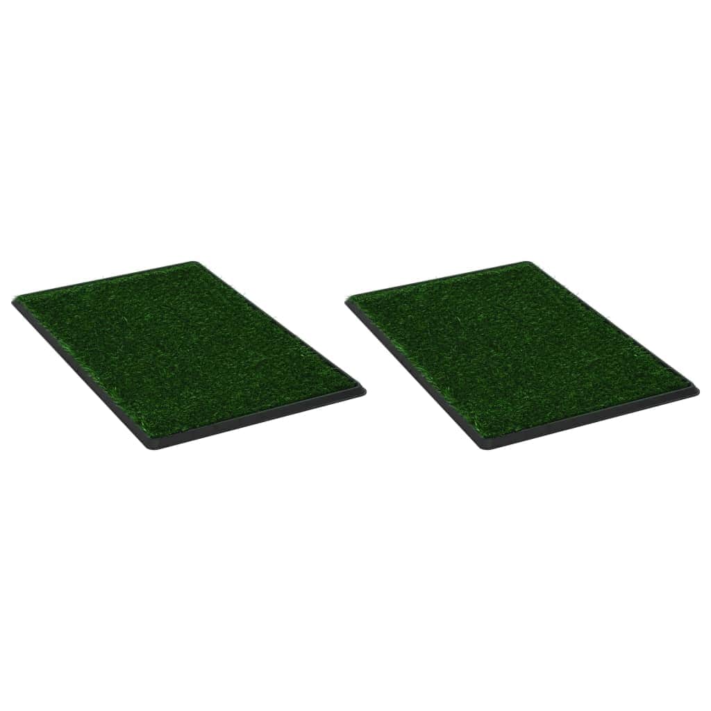 Pet Toilets 2 Pieces with Tray and Artificial Turf GreenWC