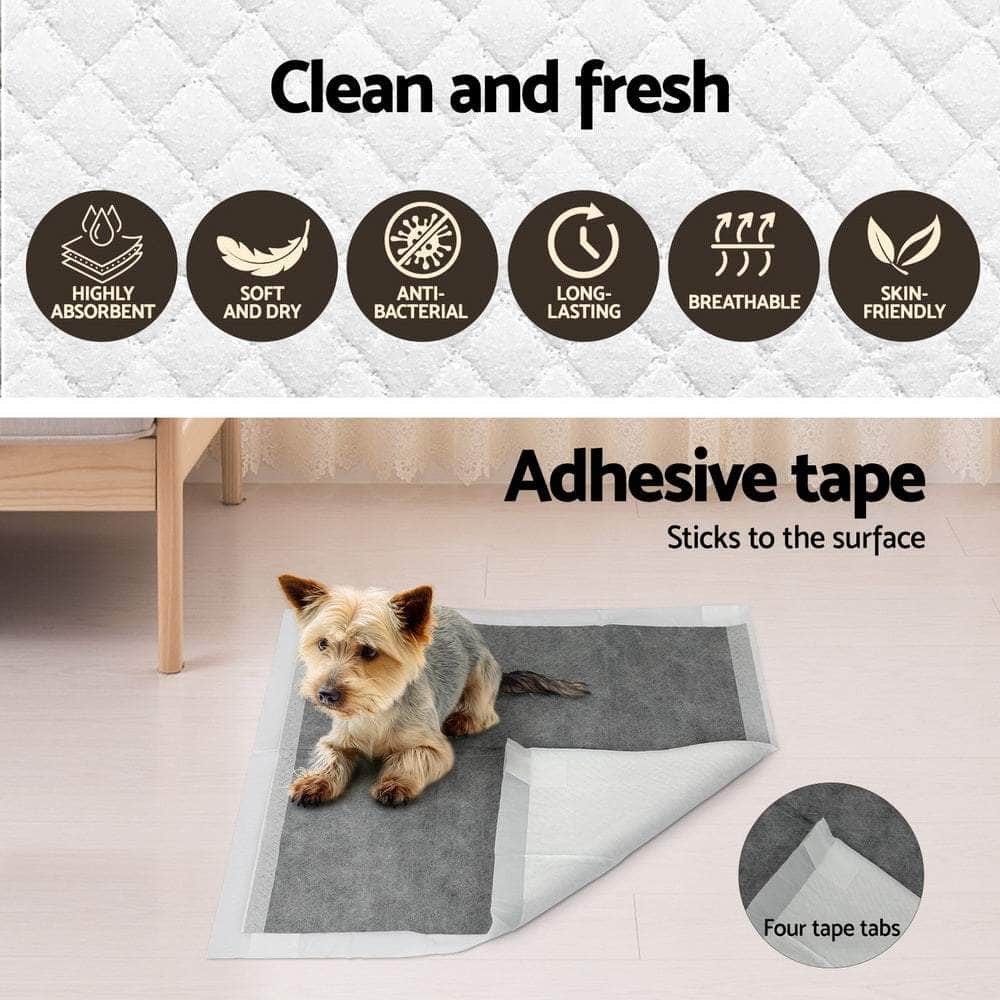 Pet Training Pads 400Pcs 60X60Cm Puppy Dog Toilet Pee Indoor Super Absorbent Grey