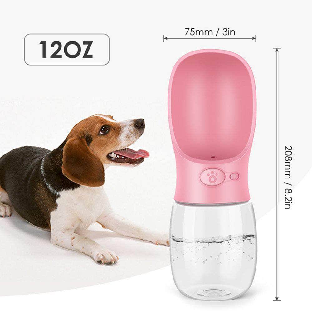 Pet Travel Water Bottle Portable Dogs Rinking Feeder Leak-Proof Dispenser - Blue