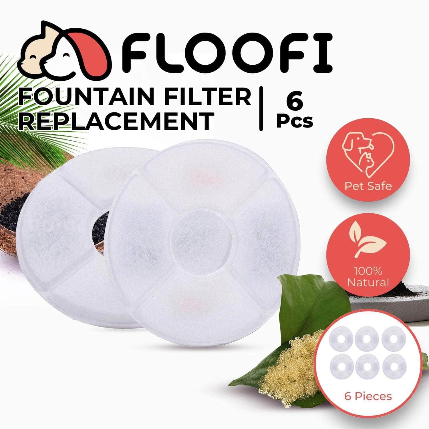 Pet Water Fountain 2.4 Filter 6Pcs Per Pack
