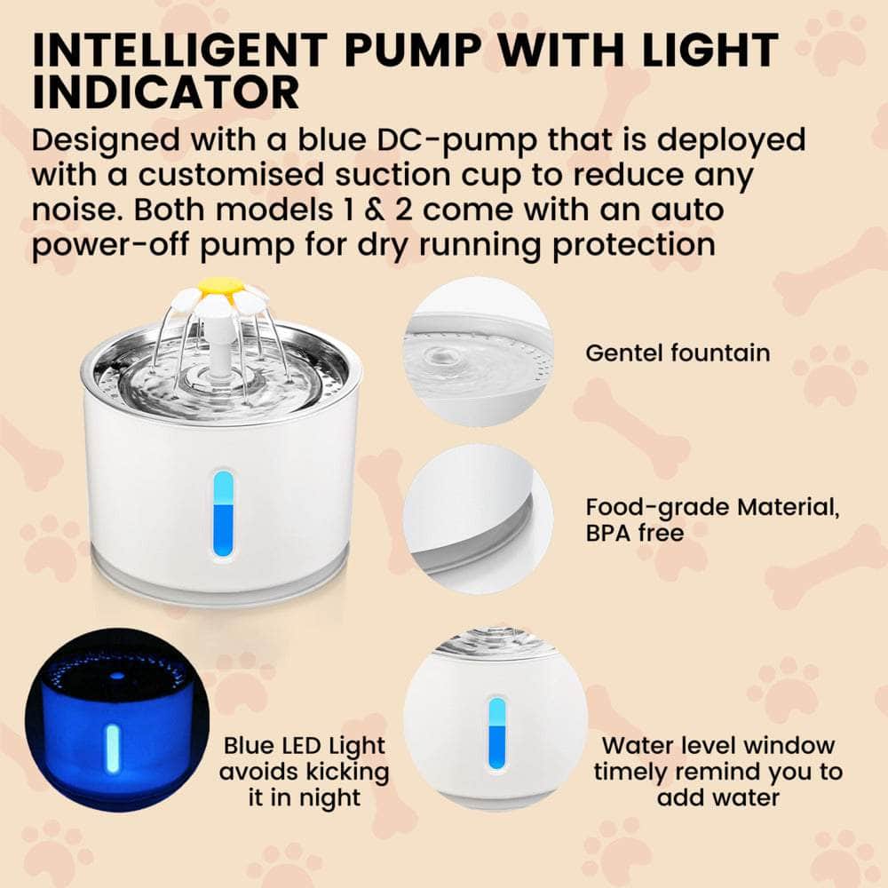 Pet Water Fountain 2.4L