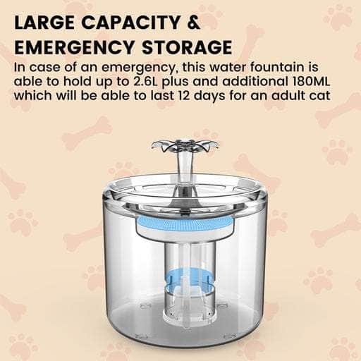 Pet Water Fountain 2.6L