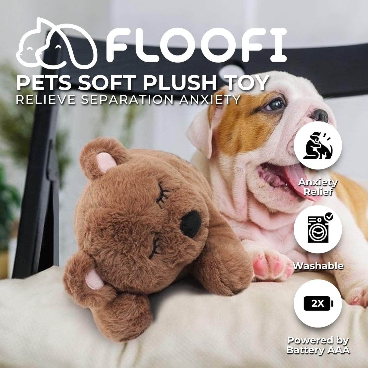 Pets Soft Plush Toy(Brown)