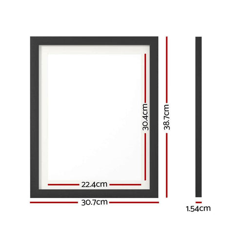 Photo Frame 3Pcs Set Black