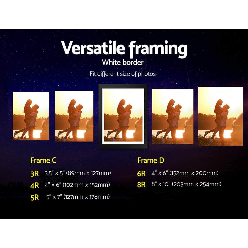 Photo Frames Art Holder 30Pcs 8X10" 5X7" 4X6" 3.5X5" Black