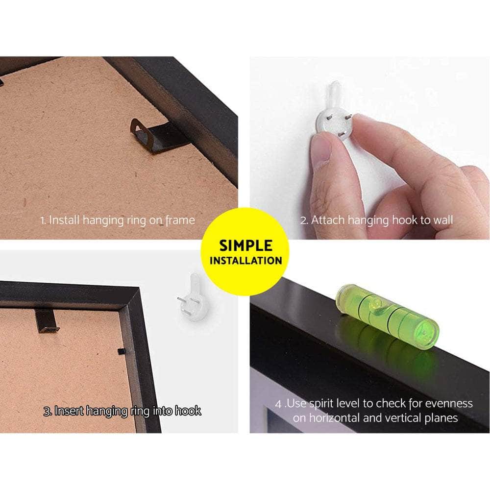 Photo Frames Art Holder 30Pcs 8X10" 5X7" 4X6" 3.5X5" Black