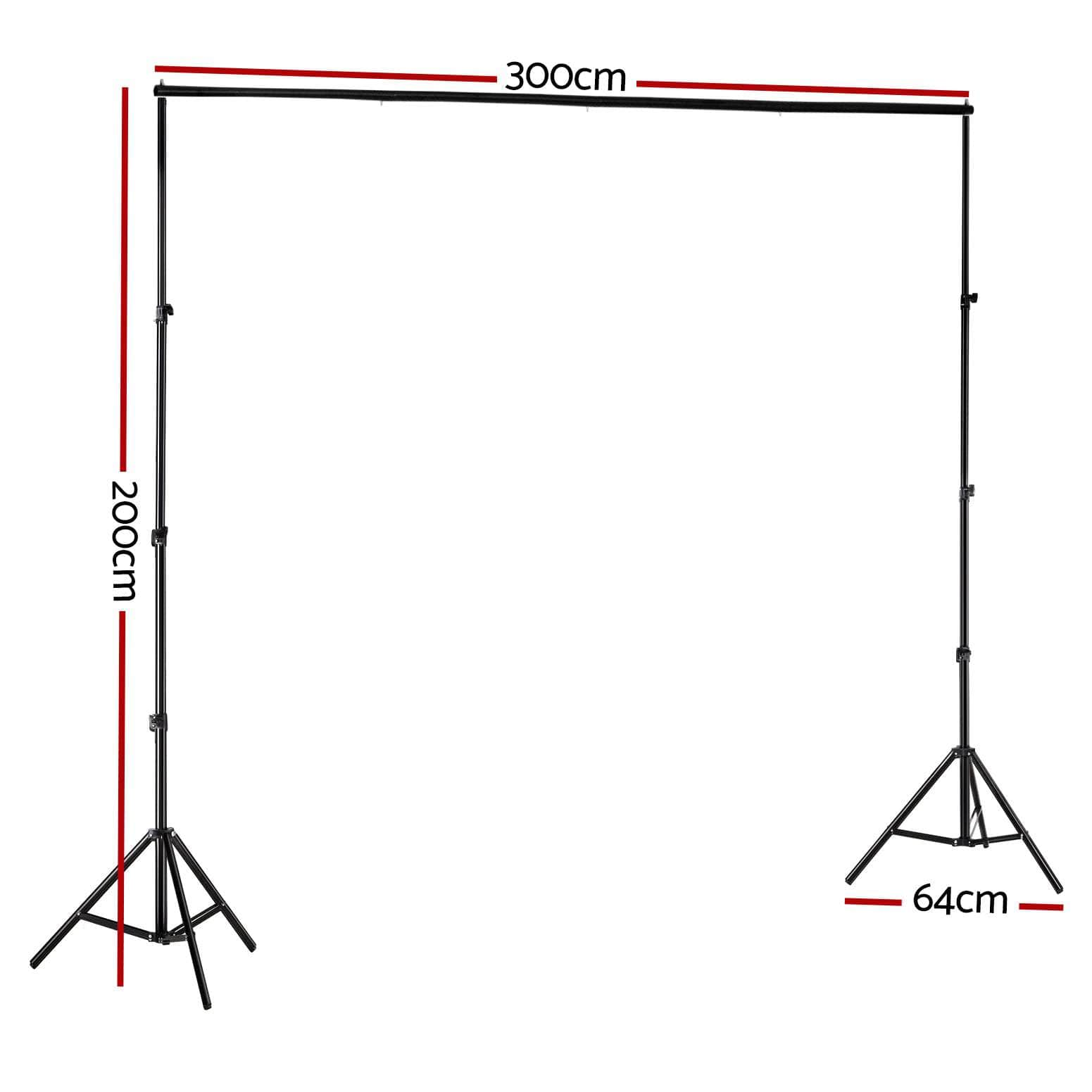 Photography Backdrop Stand Kit Studio Screen Photo Background Support Set