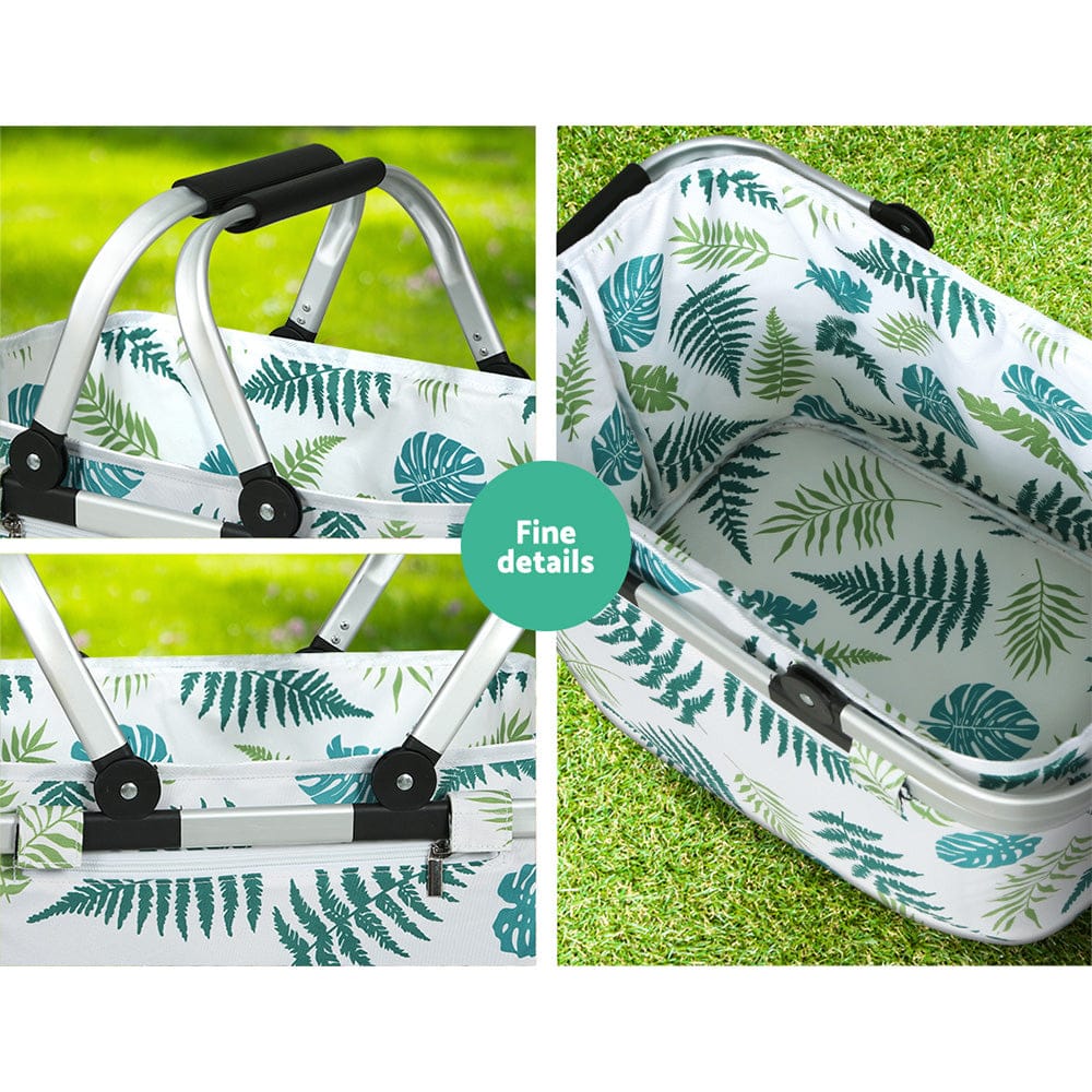Picnic Basket Folding Bag Hamper Insulated Food Storage - Picnic Baskets