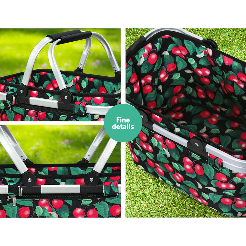 Picnic Basket Folding Bag Hamper Food Storage Insulated - Picnic Baskets