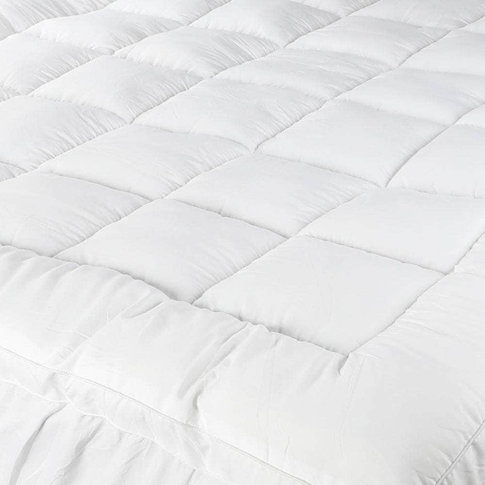 Pillow Top Mattress Topper Microfibre Pad Underlay Single