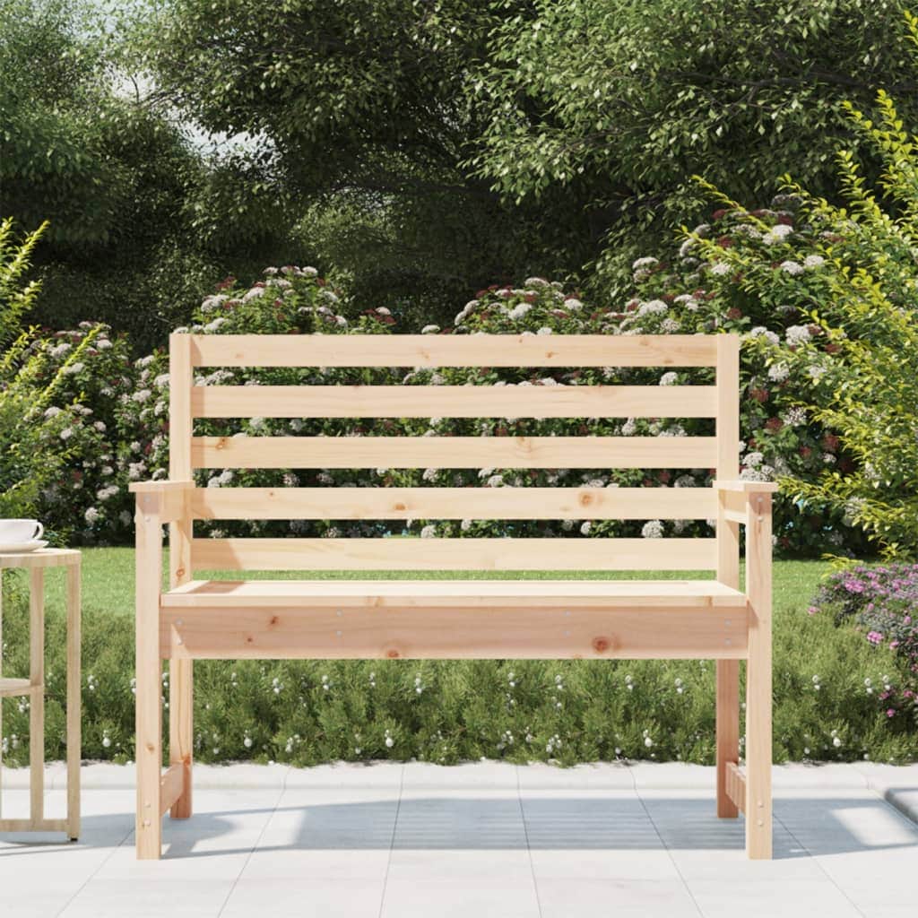 Pine Essence: Timeless Solid Wood Garden Bench