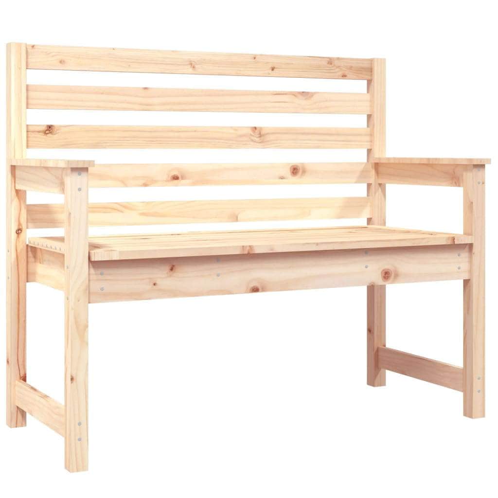 Pine Essence: Timeless Solid Wood Garden Bench