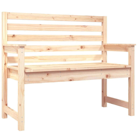 Pine Essence: Timeless Solid Wood Garden Bench