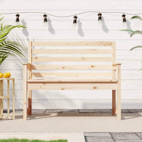 Pine Essence: Timeless Solid Wood Garden Bench