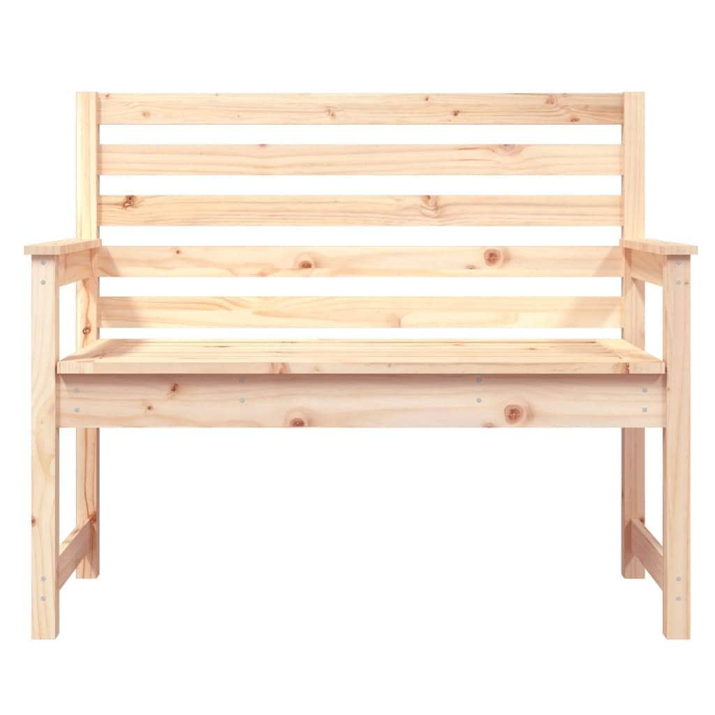 Pine Essence: Timeless Solid Wood Garden Bench