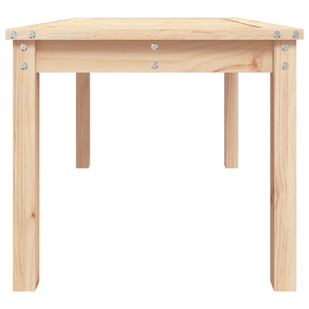 Pine Majesty Unveiled: Solid Wood Garden Table Embracing Natural Beauty