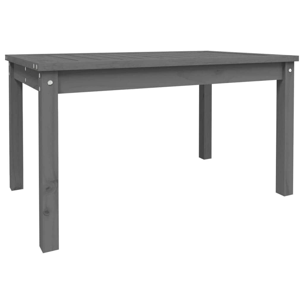 Pine Majesty Unveiled: Solid Wood Garden Table Embracing Natural Beauty
